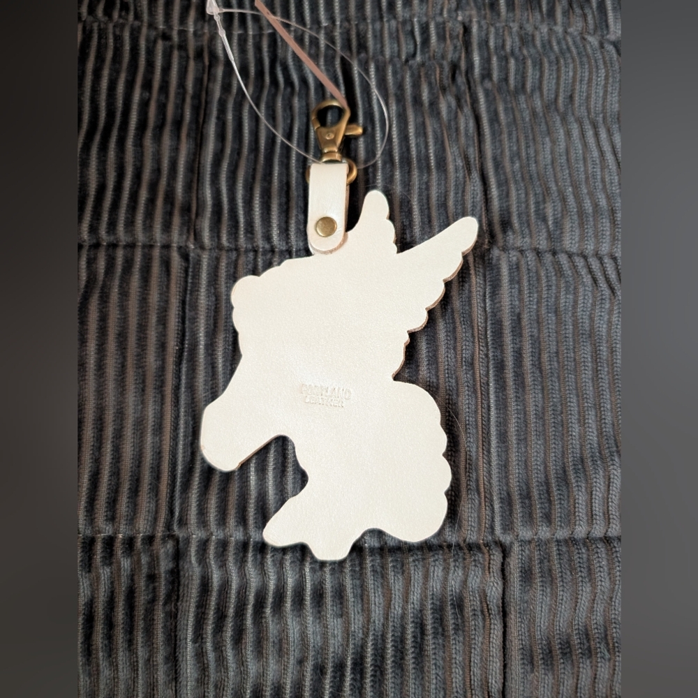 Portland Leather Pegasus Keychain Bag Charm NWT - Picture 2 of 2